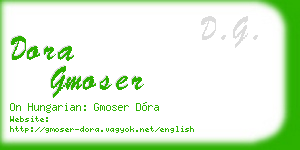 dora gmoser business card